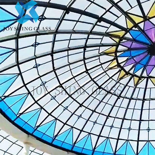 Διακοσμητικό λεκιασμένο γυαλί τέχνης κρυστάλλου επιτροπών γυαλιού πολυτέλειας για την πόρτα