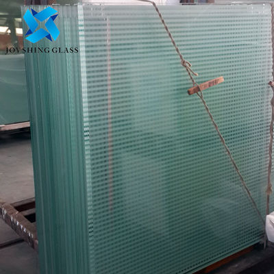 Πίνακες γυαλιού laminated PVB με κεραμικές λωρίδες γυαλί