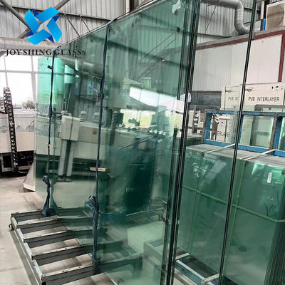 Υπερδιαφανές στρωμένο γυαλί 1830*2440mm PVB Safety Laminated Glass